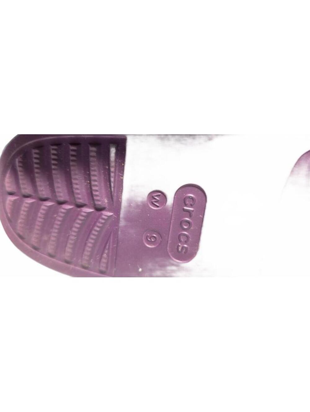 Unisex Crocs Purple Platform Slip-On Clogs Women's Size 9/ Men's 7.5 - Picture 6 of 6